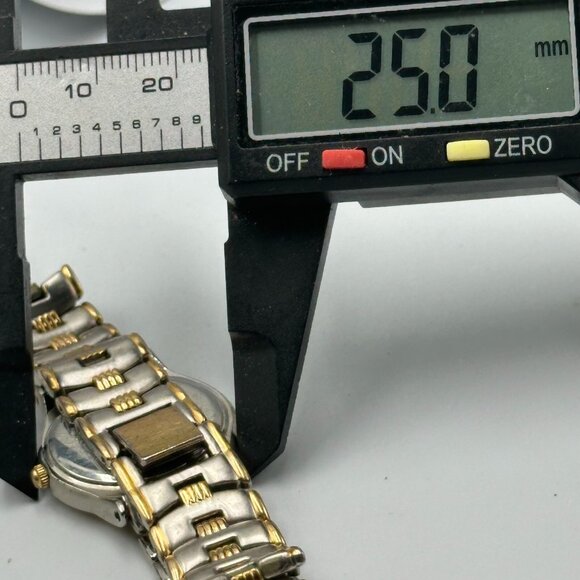 Berenger Watch Women Two Tone Silver Gold Mother of Pearl Dial New Battery 6.5" - Picture 13 of 14